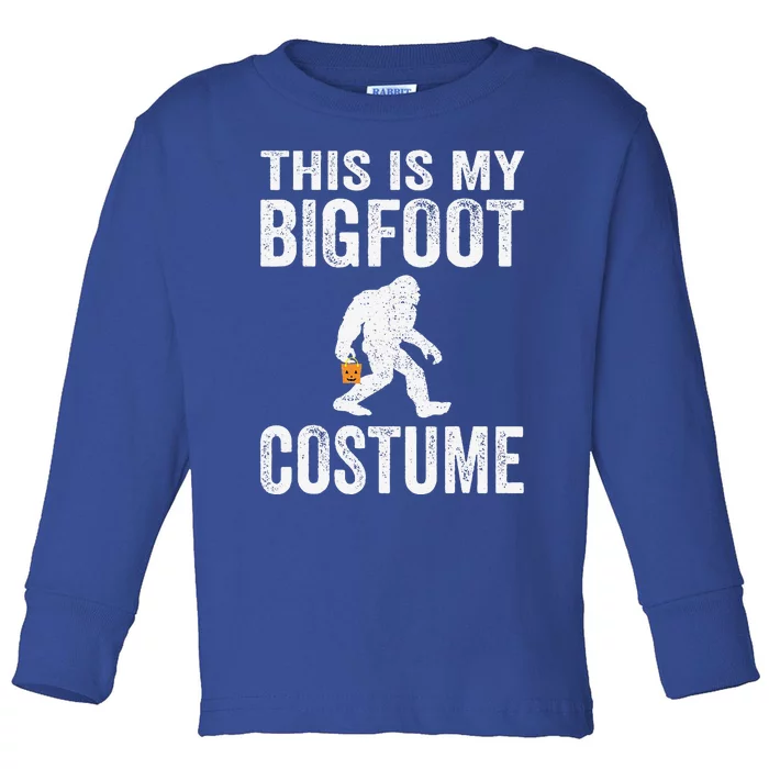 Funny Bigfoot Halloween Costume Toddler Long Sleeve Shirt