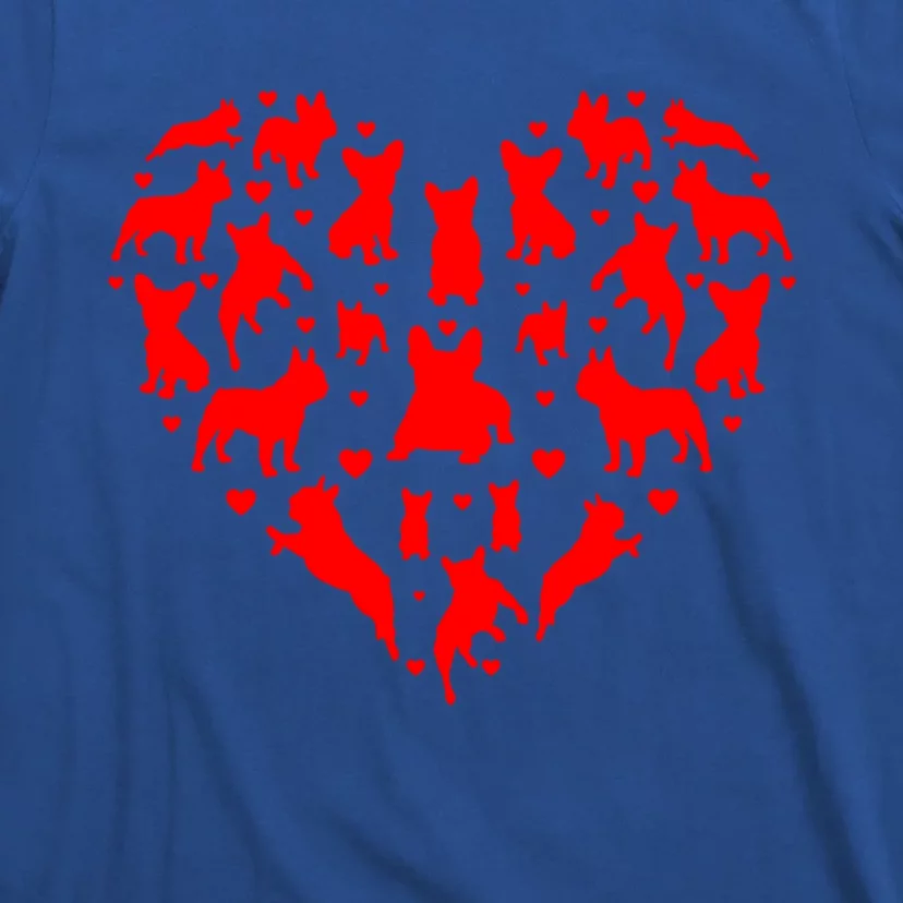 French Bulldogs Hearts Love Dog Lover Valentines Day Gift T-Shirt