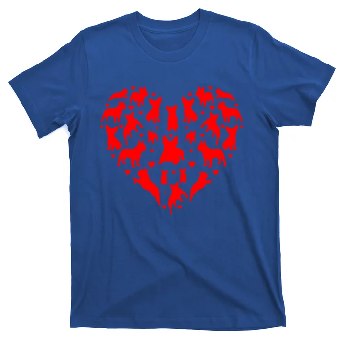 French Bulldogs Hearts Love Dog Lover Valentines Day Gift T-Shirt