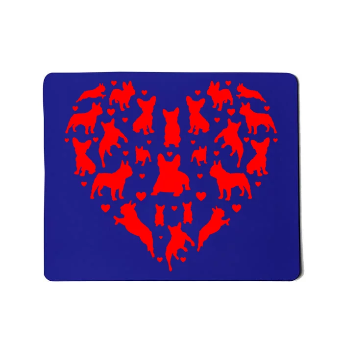 French Bulldogs Hearts Love Dog Lover Valentines Day Gift Mousepad