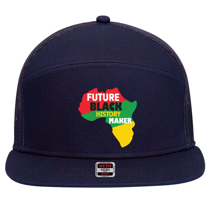 Future Black History Maker For Black History Month Gift African Pride 7 Panel Mesh Trucker Snapback Hat