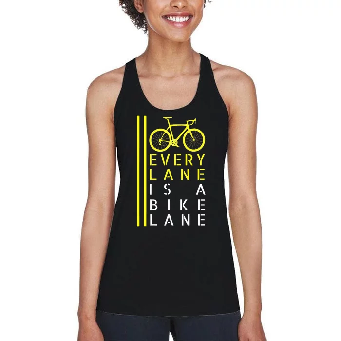 Funny Bicycle Humor Bike Cyclist Cycling Women's Racerback Tank