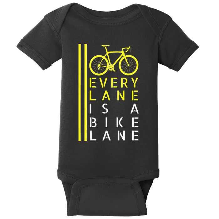 Funny Bicycle Humor Bike Cyclist Cycling Baby Bodysuit