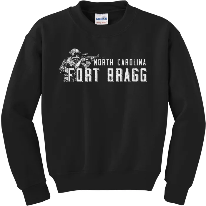 Fort Bragg Home Of The Airborne Special Operations Forces Kids Sweatshirt