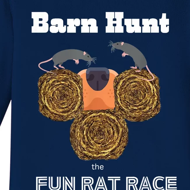 Funny Barn Hunt Barn Hunt The Fun Rat Race With Cute Rats Baby Long Sleeve Bodysuit