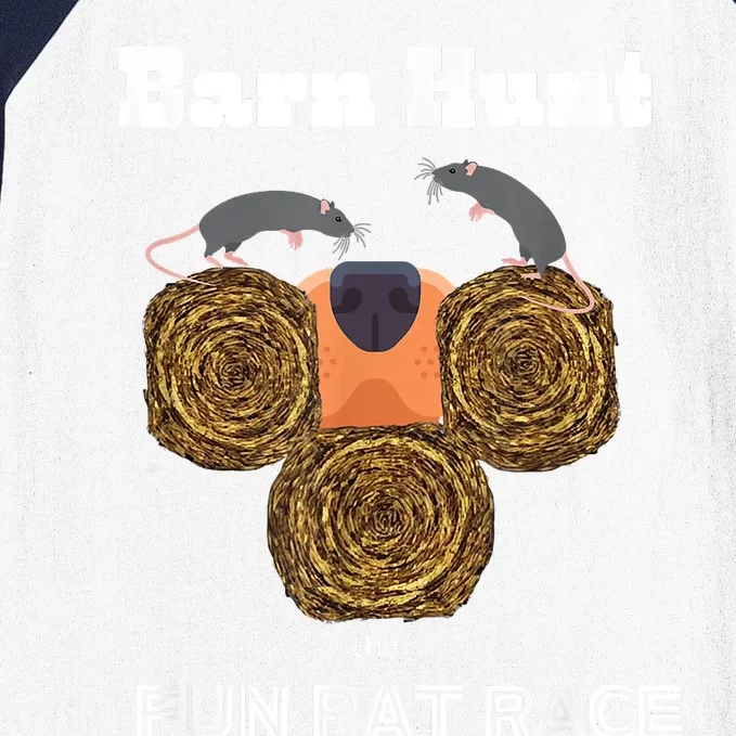 Funny Barn Hunt Barn Hunt The Fun Rat Race With Cute Rats Baseball Sleeve Shirt