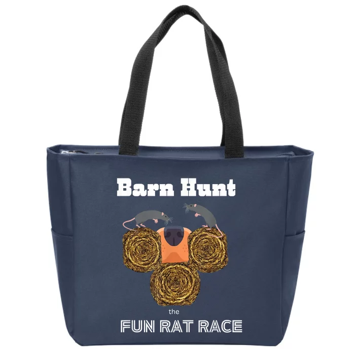 Funny Barn Hunt Barn Hunt The Fun Rat Race With Cute Rats Zip Tote Bag