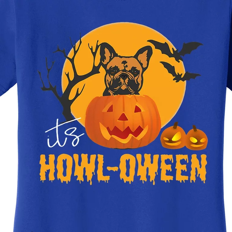 French Bulldog Halloween Pun Pumpkin Quote Women's T-Shirt