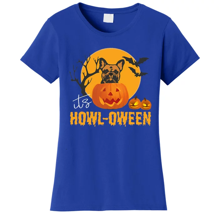 French Bulldog Halloween Pun Pumpkin Quote Women's T-Shirt