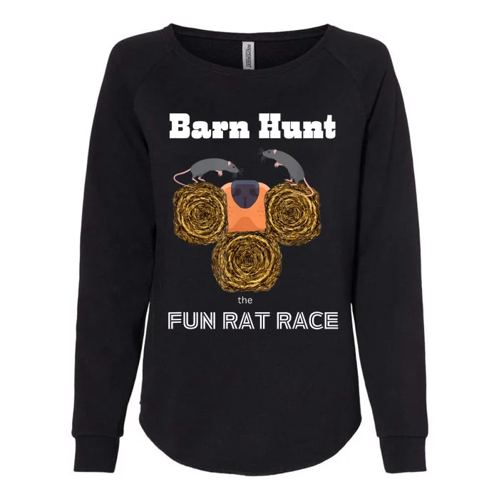 Funny Barn Hunt Barn Hunt The Fun Rat Race With Cute Rats Womens California Wash Sweatshirt