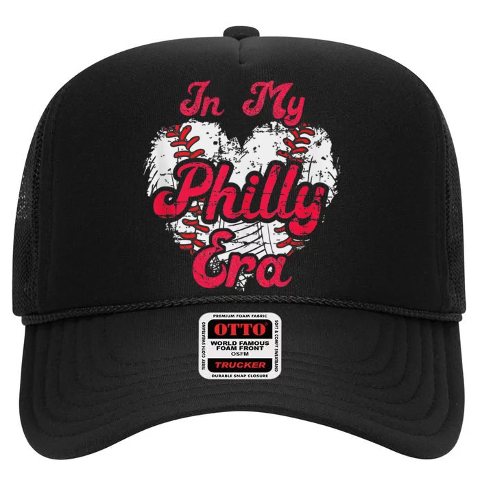 Funny Baseball Heart In My Era High Crown Mesh Trucker Hat