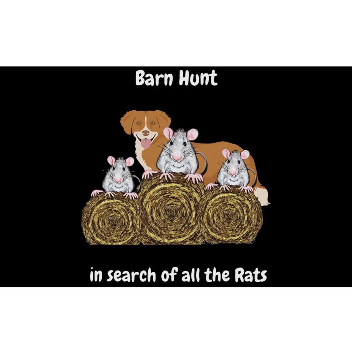 Funny Barn Hunt In Search Of Rats With A Ns Toller Dog Bumper Sticker