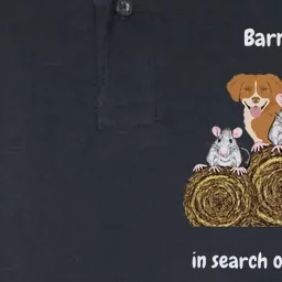 Funny Barn Hunt In Search Of Rats With A Ns Toller Dog Softstyle Adult Sport Polo