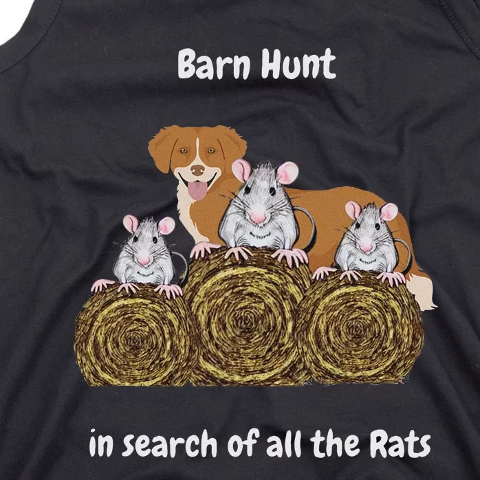 Funny Barn Hunt In Search Of Rats With A Ns Toller Dog Tank Top