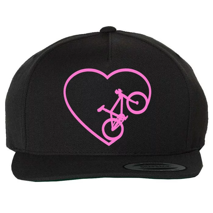 Funny Bicycle Heart Love Biking Cyclist  Wo Gift Tank Top Wool Snapback Cap