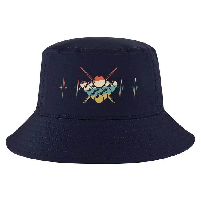 Fivepin Billiards Heartbeat Retro Ecg Ekg Gift Cool Comfort Performance Bucket Hat