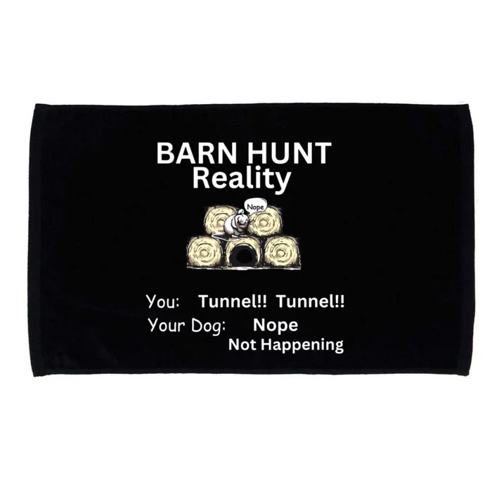 Funny Barn Hunt Tunnel Reality Not Happening With Cute Rat Microfiber Hand Towel