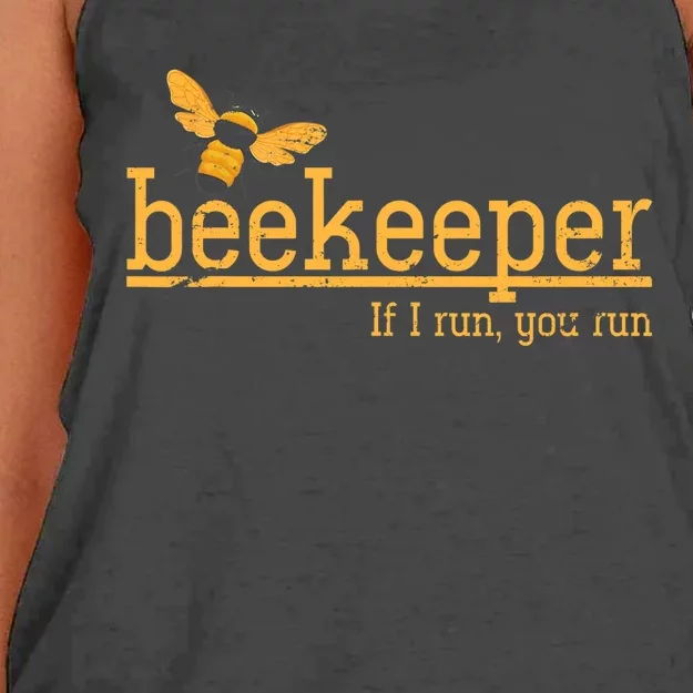 Funny Bee Hive Honey Lover Gift Beekeeper Women's Knotted Racerback Tank