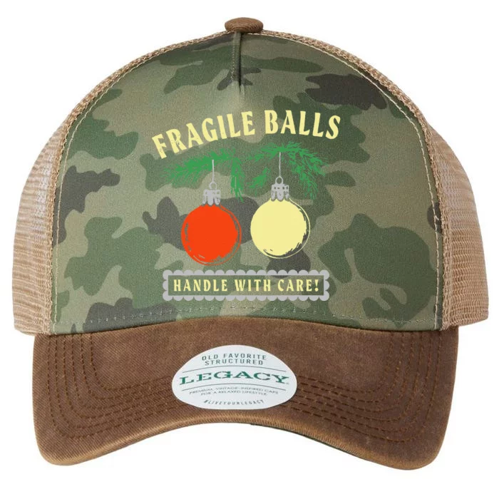 Fragile Balls Handle With Care Funny Legacy Tie Dye Trucker Hat