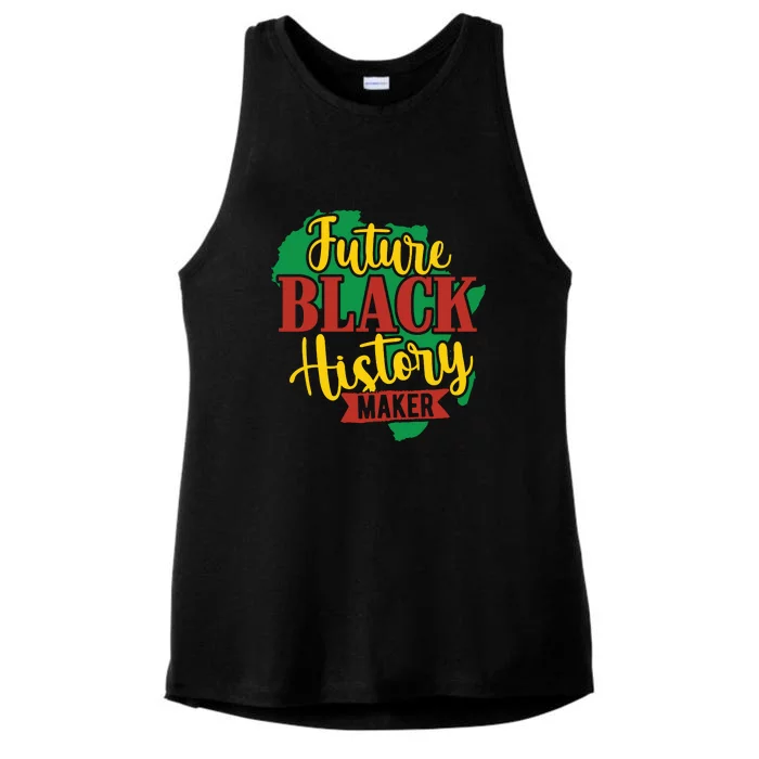 Future Black History Maker Proud African American Ladies Tri-Blend Wicking Tank