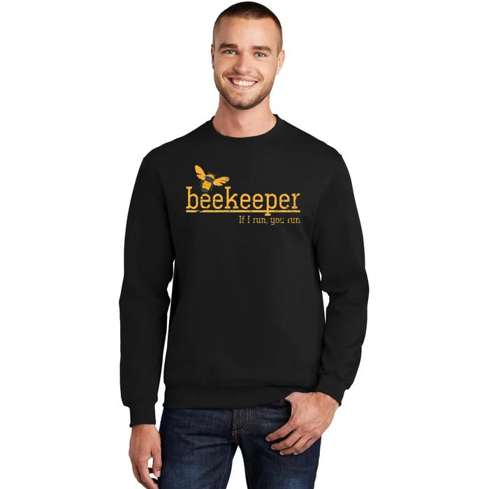 Funny Bee Hive Honey Lover Gift Beekeeper Tall Sweatshirt