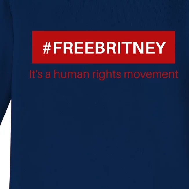 Free Britney Human Rights Movement Baby Long Sleeve Bodysuit