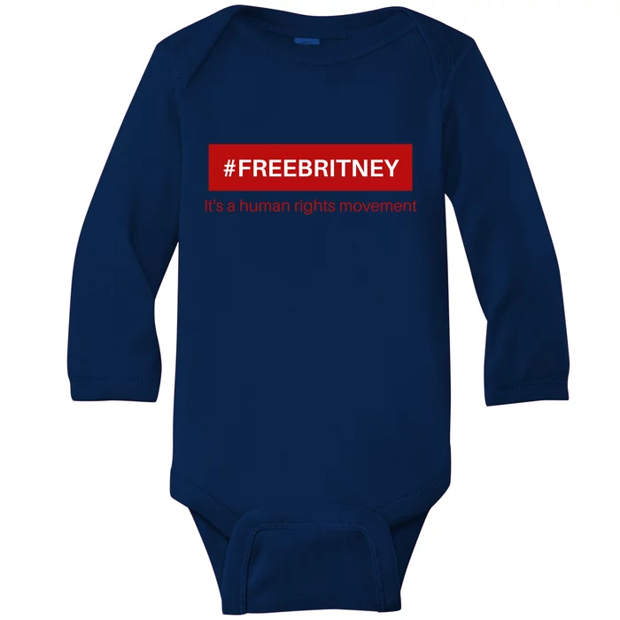 Free Britney Human Rights Movement Baby Long Sleeve Bodysuit