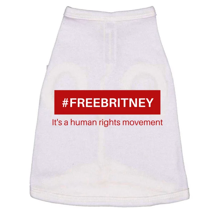 Free Britney Human Rights Movement Doggie Tank