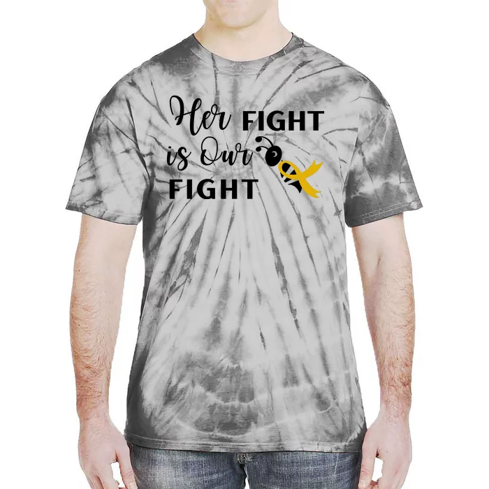 Funny Bee Her Fight Is Our Fight Tie-Dye T-Shirt