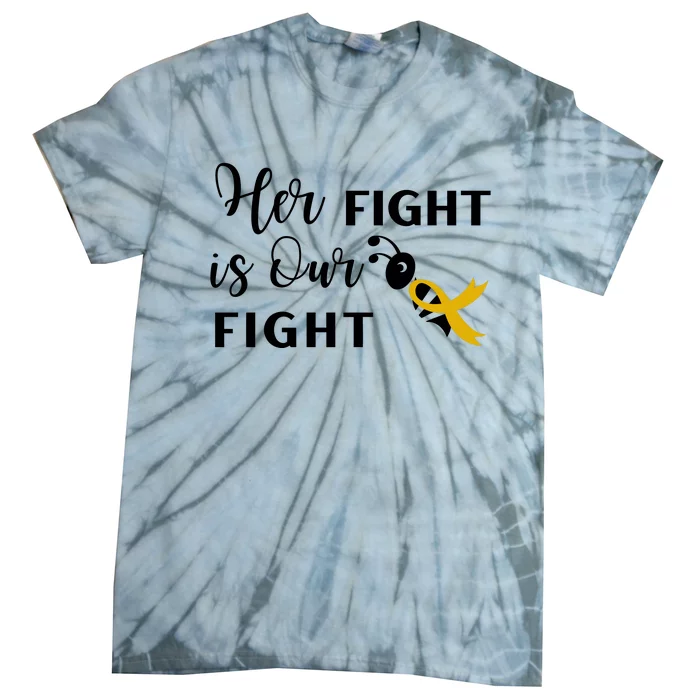 Funny Bee Her Fight Is Our Fight Tie-Dye T-Shirt