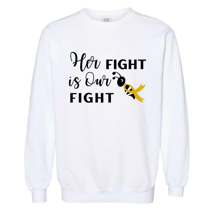 Funny Bee Her Fight Is Our Fight Garment-Dyed Sweatshirt