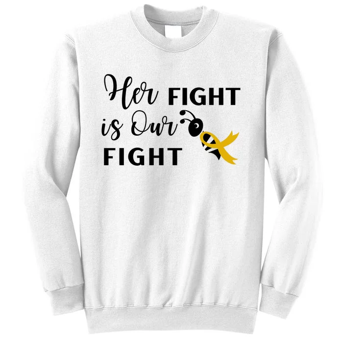 Funny Bee Her Fight Is Our Fight Sweatshirt