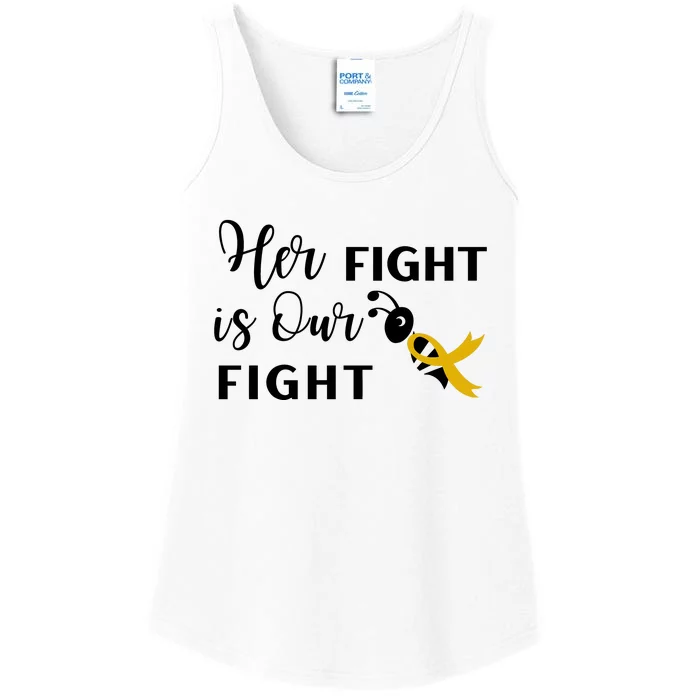 Funny Bee Her Fight Is Our Fight Ladies Essential Tank