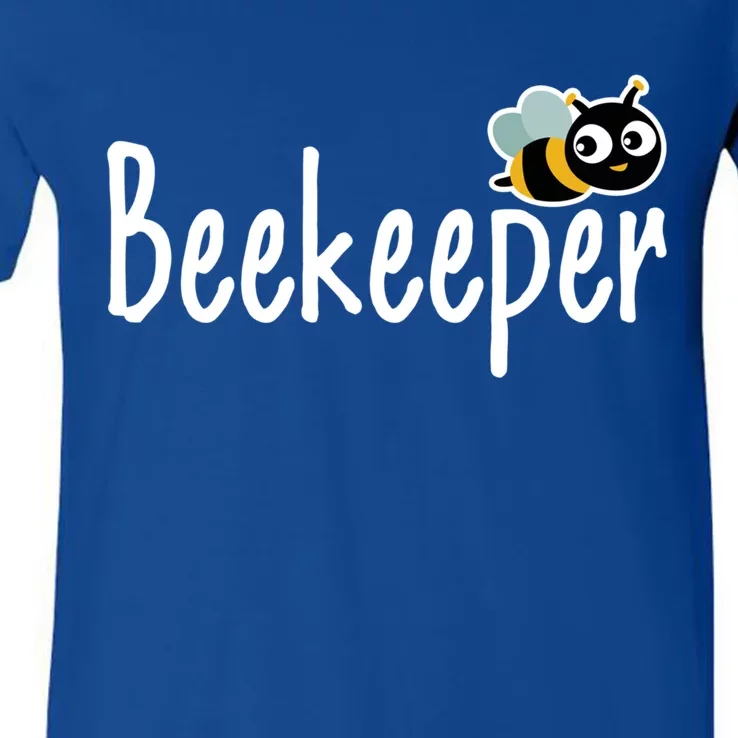 Funny Beekeeper Humor Honey Bee Family Lover Mom Proud Gift V-Neck T-Shirt