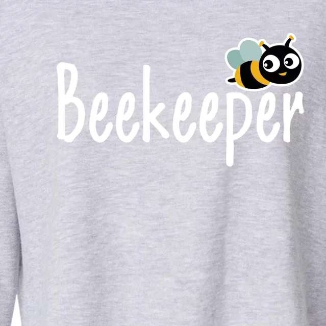 Funny Beekeeper Humor Honey Bee Family Lover Mom Proud Gift Cropped Pullover Crew