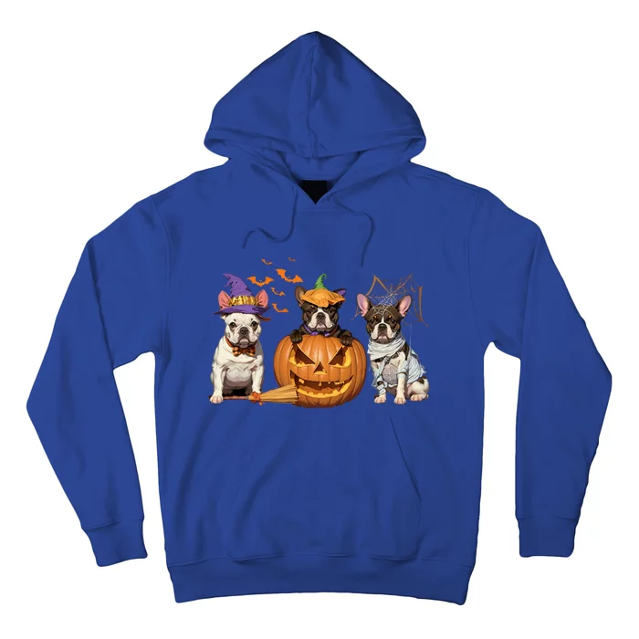 French Bulldog Halloween Witch Mummy Pumpkin Funny Dog Lover Meaningful Gift Hoodie