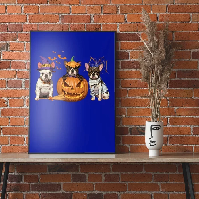 French Bulldog Halloween Witch Mummy Pumpkin Funny Dog Lover Meaningful Gift Poster