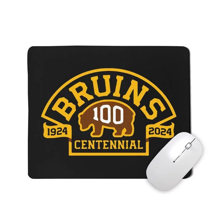 Funny Bruins Hockey Team 100th Season Hockey 2024 Gift Mousepad