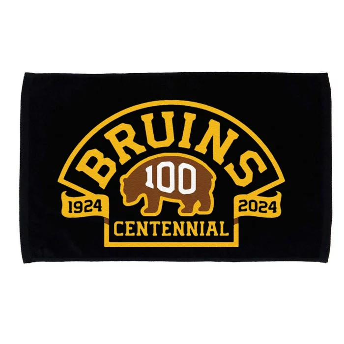 Funny Bruins Hockey Team 100th Season Hockey 2024 Gift Microfiber Hand Towel