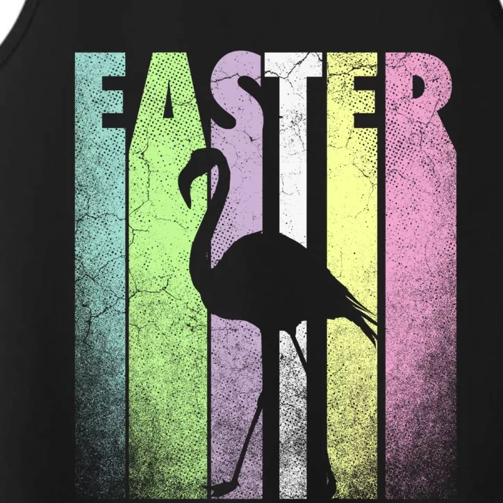 Flamingo Bird Happy Easter Cute Funny Spring Fun Holiday Gift Performance Tank