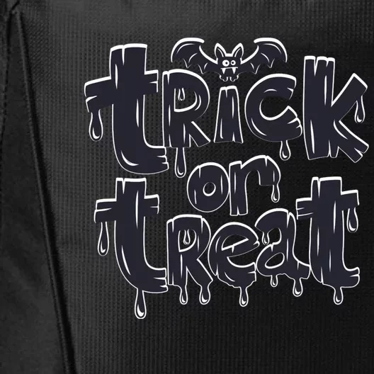 Funny Bat Halloween Trick Or Treat City Backpack