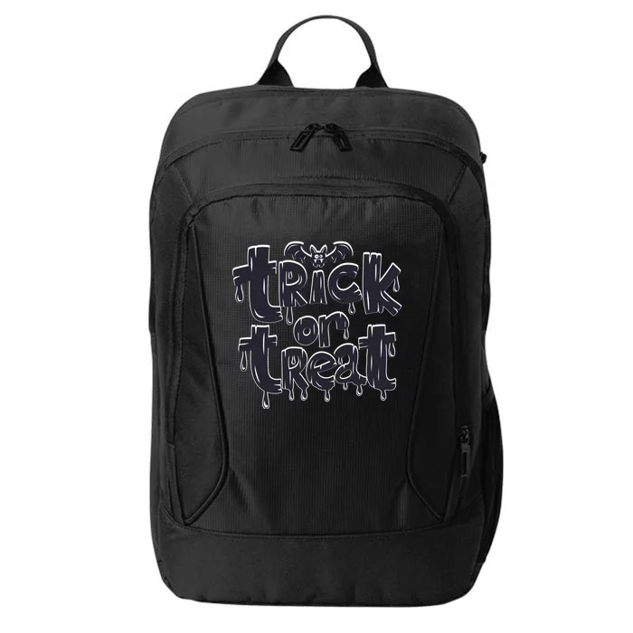 Funny Bat Halloween Trick Or Treat City Backpack