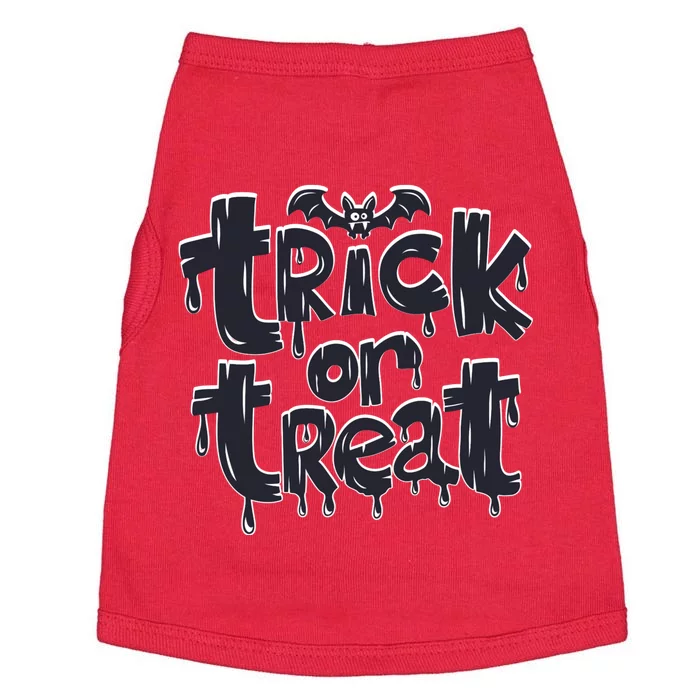 Funny Bat Halloween Trick Or Treat Doggie Tank