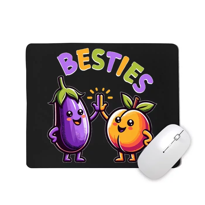 Funny Besties Hilarious Naughty Adult Humor Joke Saying Gag Mousepad