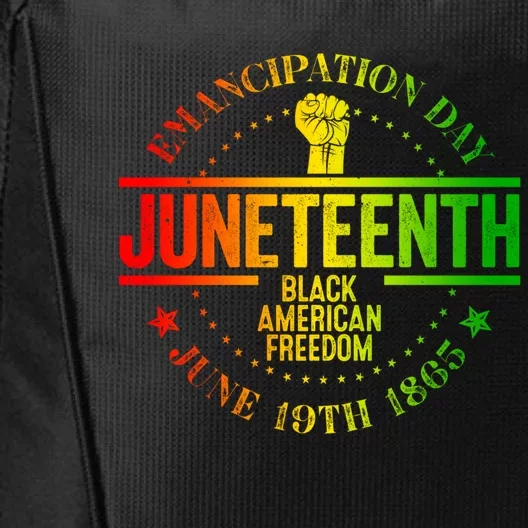 Freedom Black History June 19 Juneteenth African American Gift City Backpack