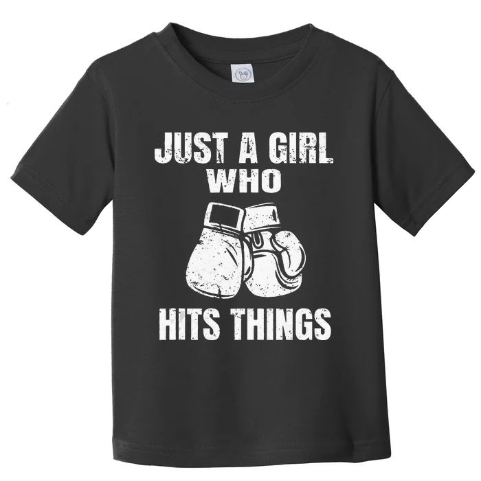 Female Boxing Humor Toddler T-Shirt