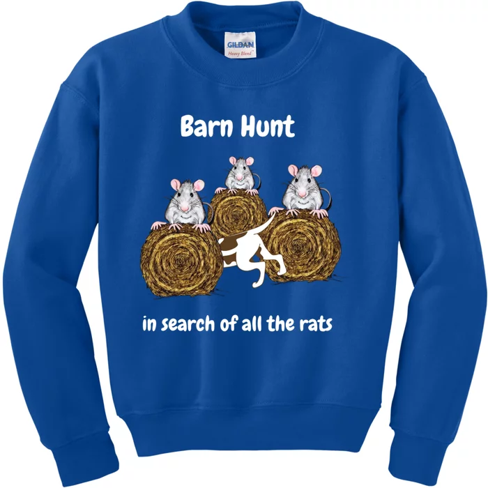 Funny Barn Hunt In Search Of All The Rats Cute Gift Kids Sweatshirt