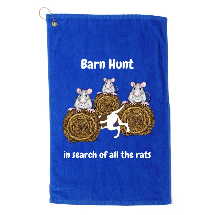 Funny Barn Hunt In Search Of All The Rats Cute Gift Platinum Collection Golf Towel