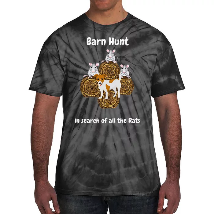 Funny Barn Hunt in search of rats with cute Jack Russell Tie-Dye T-Shirt