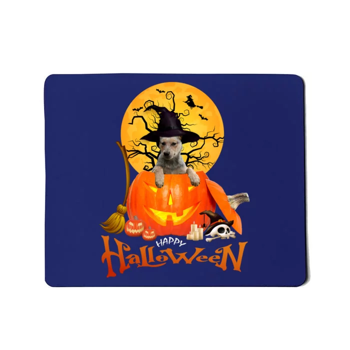 Funny Blue Heeler Dog Spooky Halloween Mousepad